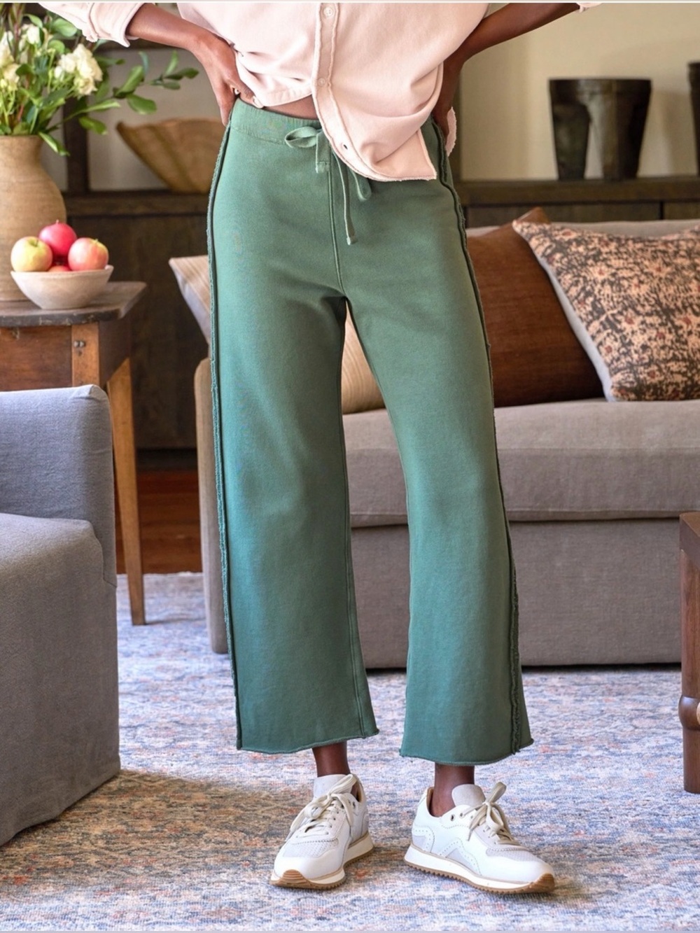 Frank & Eileen Bella Italian Sweatpant in Green